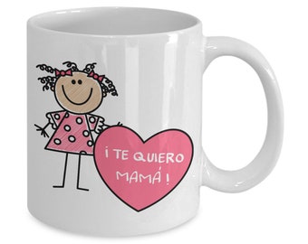 Taza mama regalos para mama de hija para el dia de las madres san valentino navidad tazas de cafe bonitas mug spanish