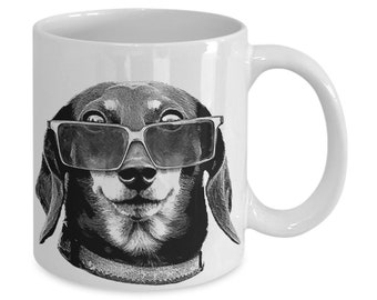 Dashound mugs Daschund Weiner mug Funny  Wiener dog lover mug coffee cup gift