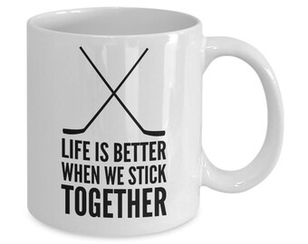Hockey Dad mug Hockey Sticks Coffee cup Gift for Fathers Day from Sun Daugther