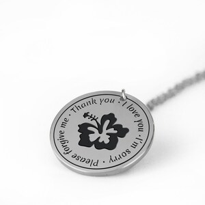 Ho&#39;oponopono Jewelry Prayer Gift  Hooponopono Jewelry    Hoponopono  Ho&#39;o pono pono  Ho Oponopono Mantra  Pendant Silver or Gold