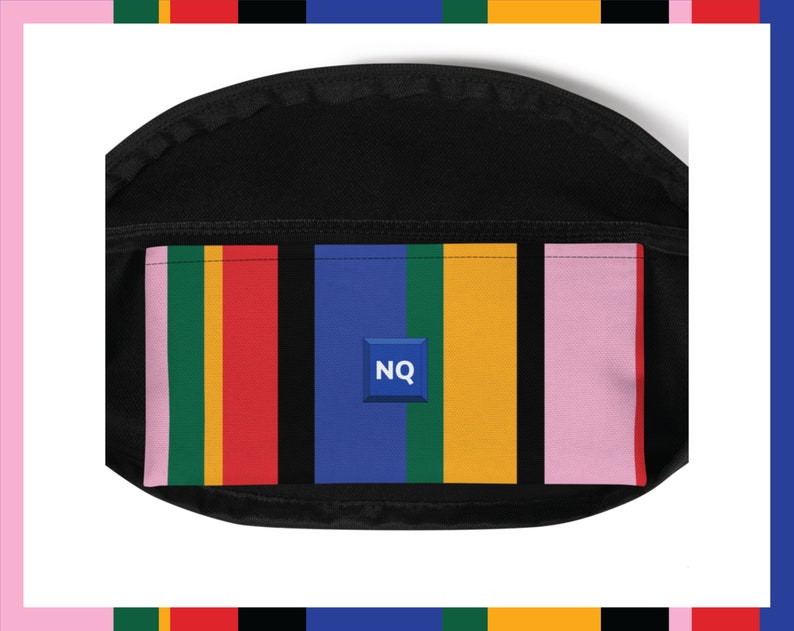 Colourful Stripes 90s Retro Aesthetic Trendy Unisex Fanny Pack