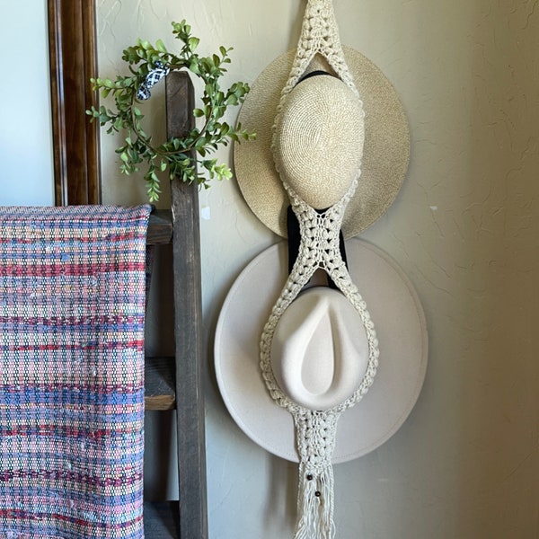 Boho Double Hat Hanger Crochet Pattern