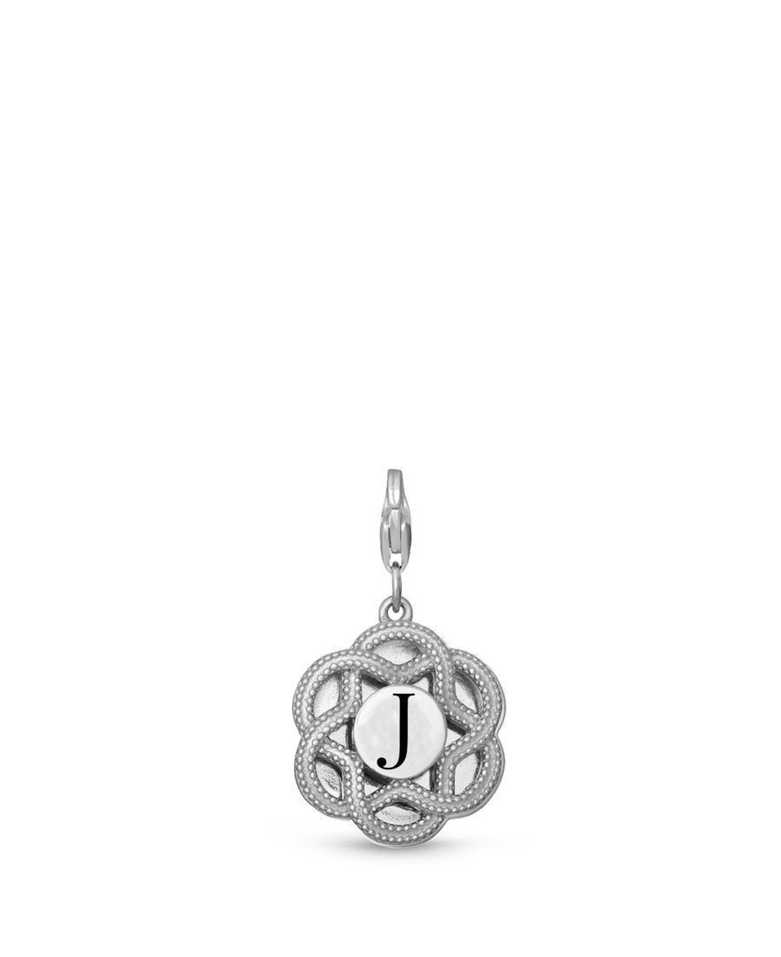 Initial Charm J Charm Letter Jewelry J Initial Charm Etsy