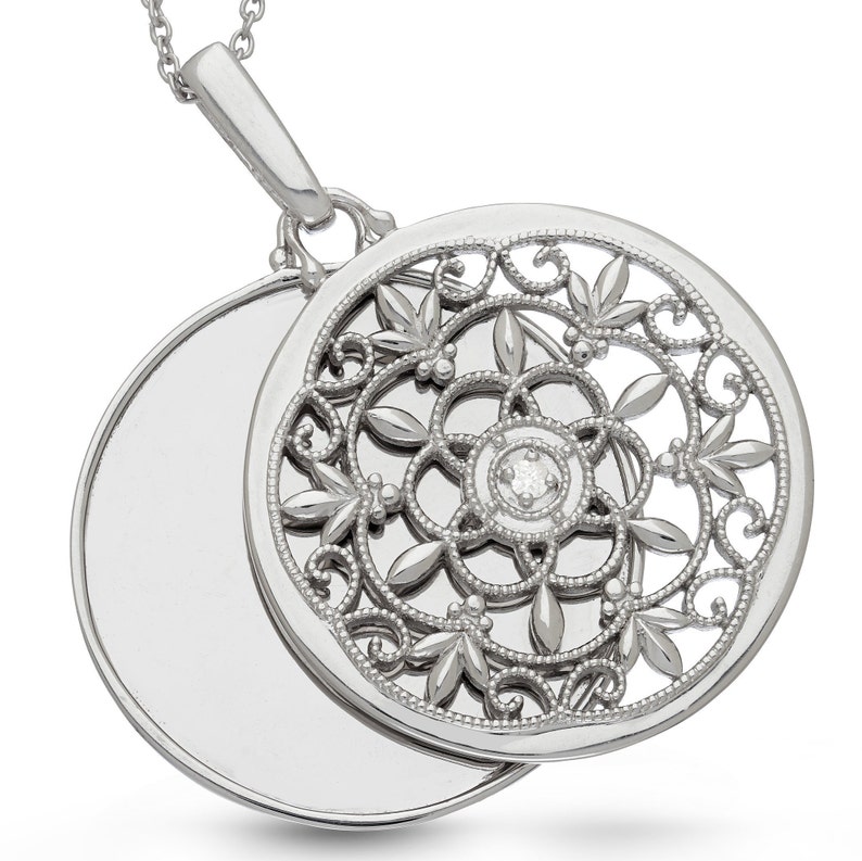 Custom Photo Locket Necklace Personalized Lockets For Mother/'s Day Gifts Sterling Silver Locket Mothers Day Gift From Son Daughter