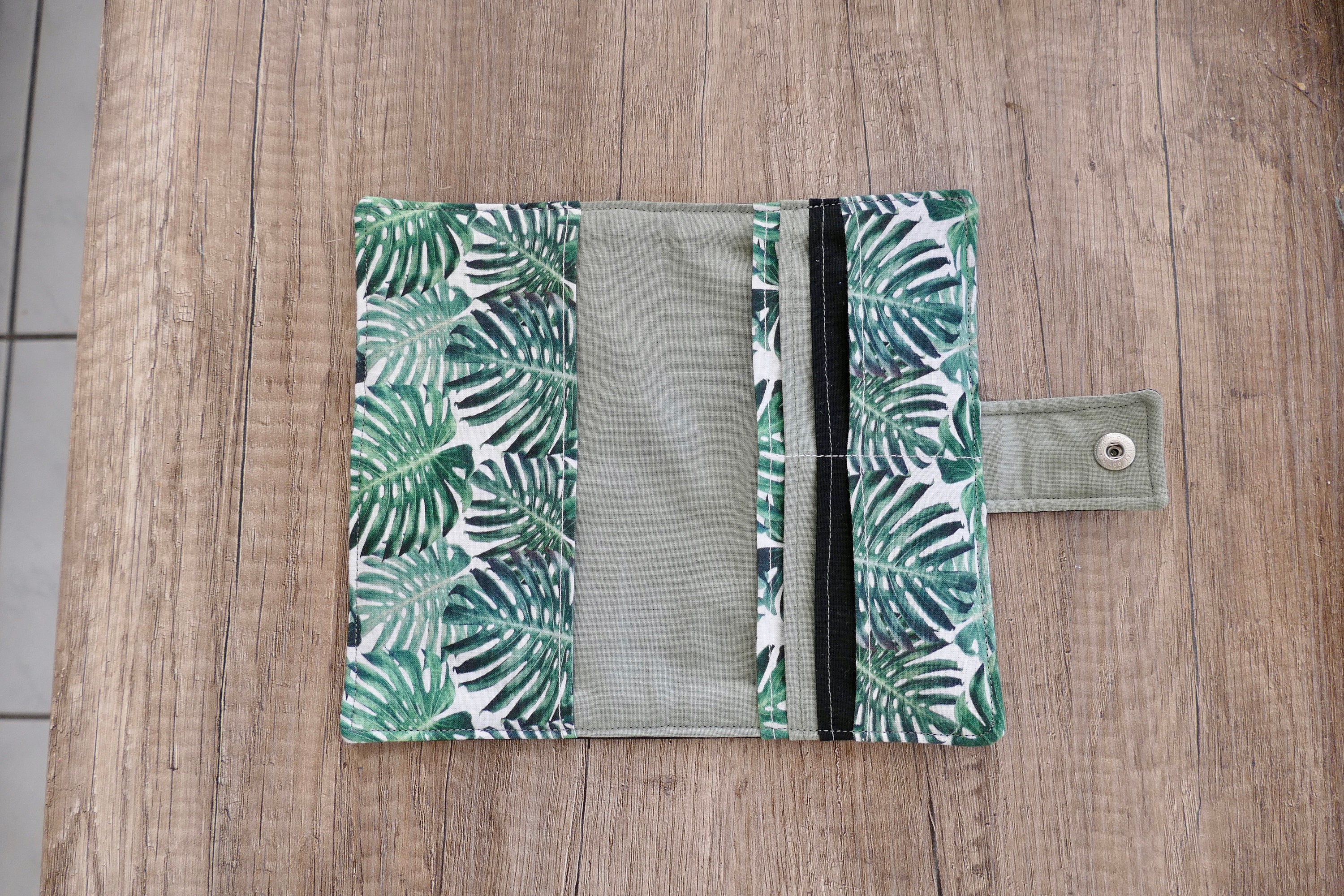 Full Checkbook Holder With Card Storage and Permit Etsy