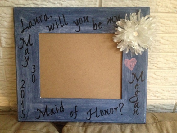 Personalized Bridesmaid Proposal Frame | Custom Wedding Gift