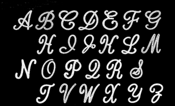 Swarovski Crystal Monogram Brooch Pin: Wedding Jewelry