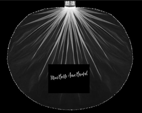 Crystal Edge Child's Veil: Communion or Flower Girl Veil