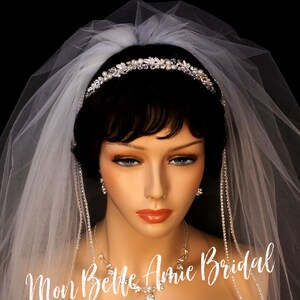 Wedding Tiara, Bridal Tiara, Wedding Crown, Simple Bridal Tiara, Rhinestone and Pearl Wedding Tiara