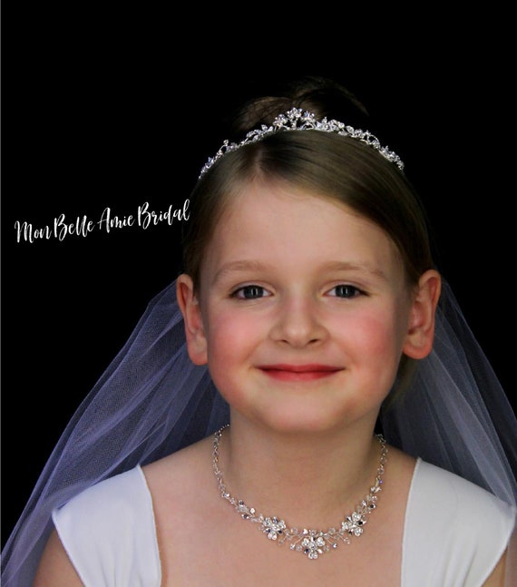 Wedding Tiara | Flower Girl Tiara | First Holy Communion Tiara | Simple Bridal Headpiece
