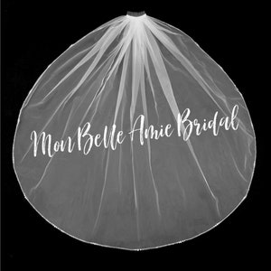 New | Wedding Veil | Pearl Edge Wedding Veil | Pearl and Crystal Edge Wedding Veil | Fingertip Length Wedding Veil