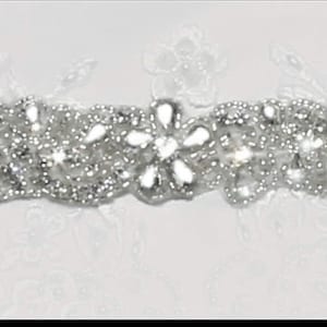 Wedding Dress Belt, Belt for Bridal Gown, Crystal Flower Belt for Wedding Dress
