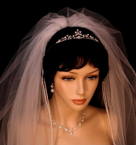 Wedding Tiara | Bridal Tiara | Wedding Crown | Rhinestone Flower Tiara | Crystal Headpiece
