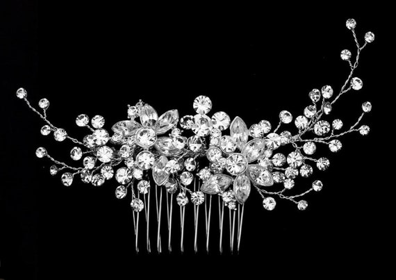 Wedding Hair Accessory | Crystal Bridal Comb |  Crystal Hair Accessories