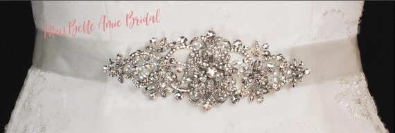 New | Wedding Belt | Crystal Bridal Sash | Ivory Wedding Belt