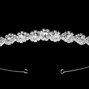 Rhinestone Flower Wedding Tiara: Bridal Headband