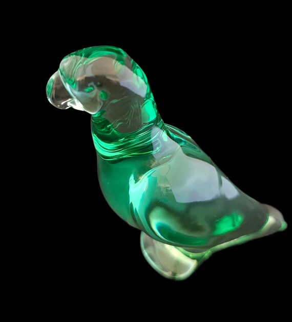 Green Crystal Parrot, Baccarat Green Parrot