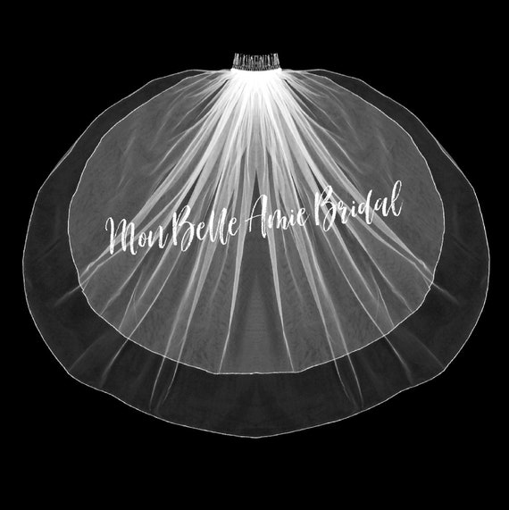 New | Wedding Veil | Silver Metallic Edge Wedding Veil | Rose Gold Metallic Edge Wedding Veil | Cathedral Length Wedding Veil