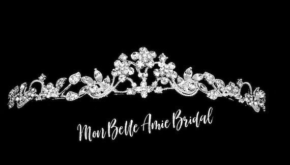 Wedding Tiara | Bridal Tiara | Wedding Crown | Flower Girl Tiara | First Holy Communion Tiara | Simple Bridal Headpiece