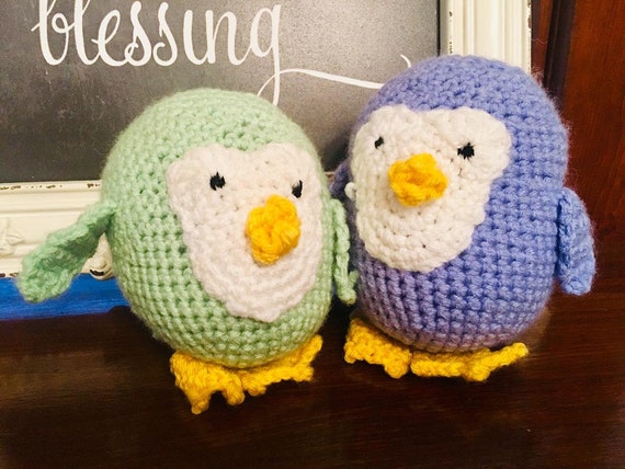 Crochet Penguin Plush | Baby Safe Toy, Shower Gift