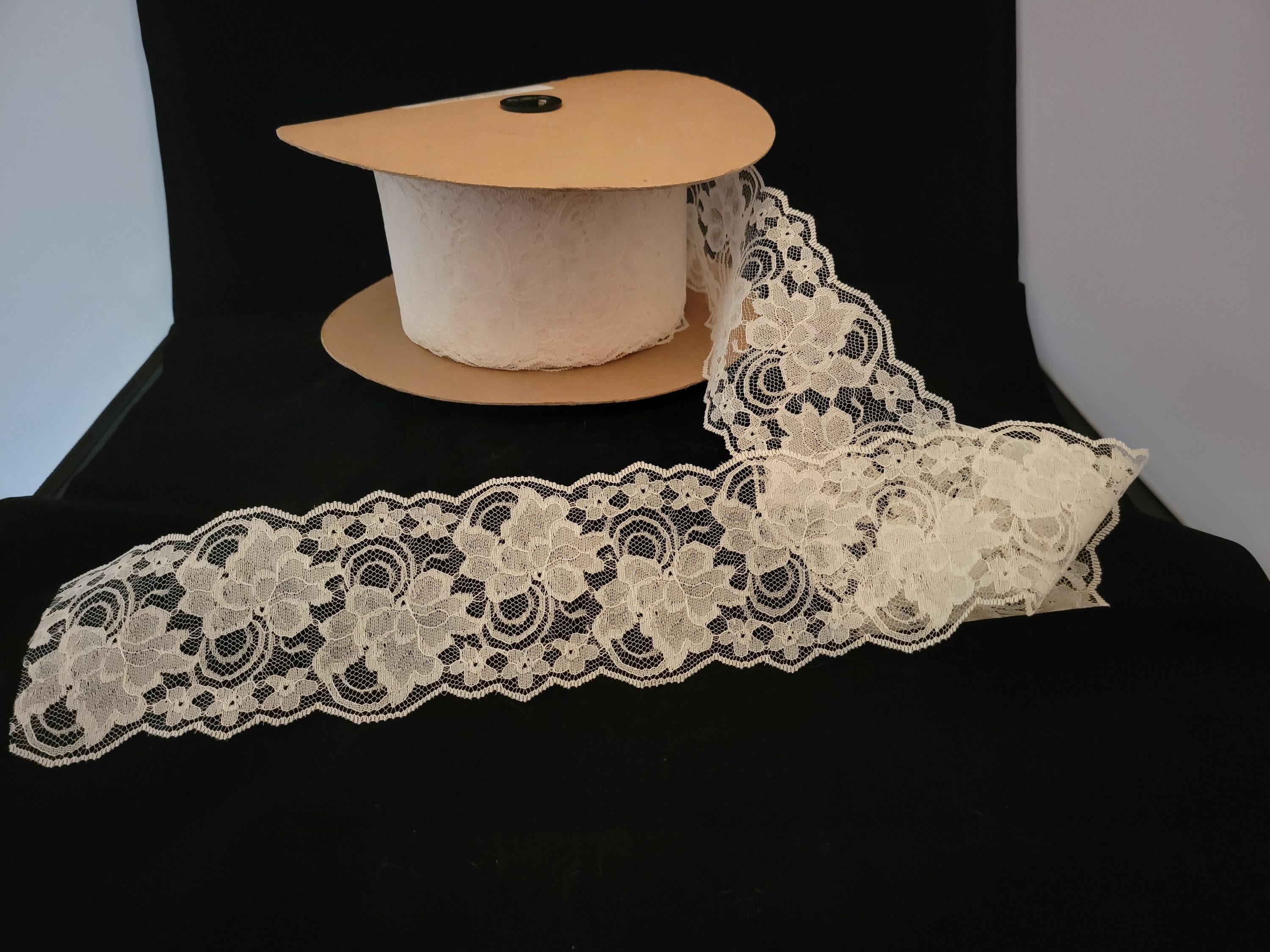 Embroidered Elastic Lace Fabric Ribbon Garment Decoration - Temu