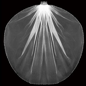 Glitter Tulle Wedding Veil | Crystal Edge Wedding Veil | Cathedral Length Wedding Veil | Fingertip Length Wedding Veil