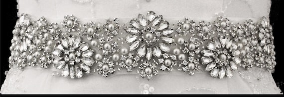 New Floral Bling Bridal Belt