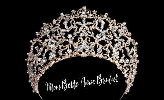 New | Rose Gold Tiara | Gold Wedding Tiara | Rose Gold Crown