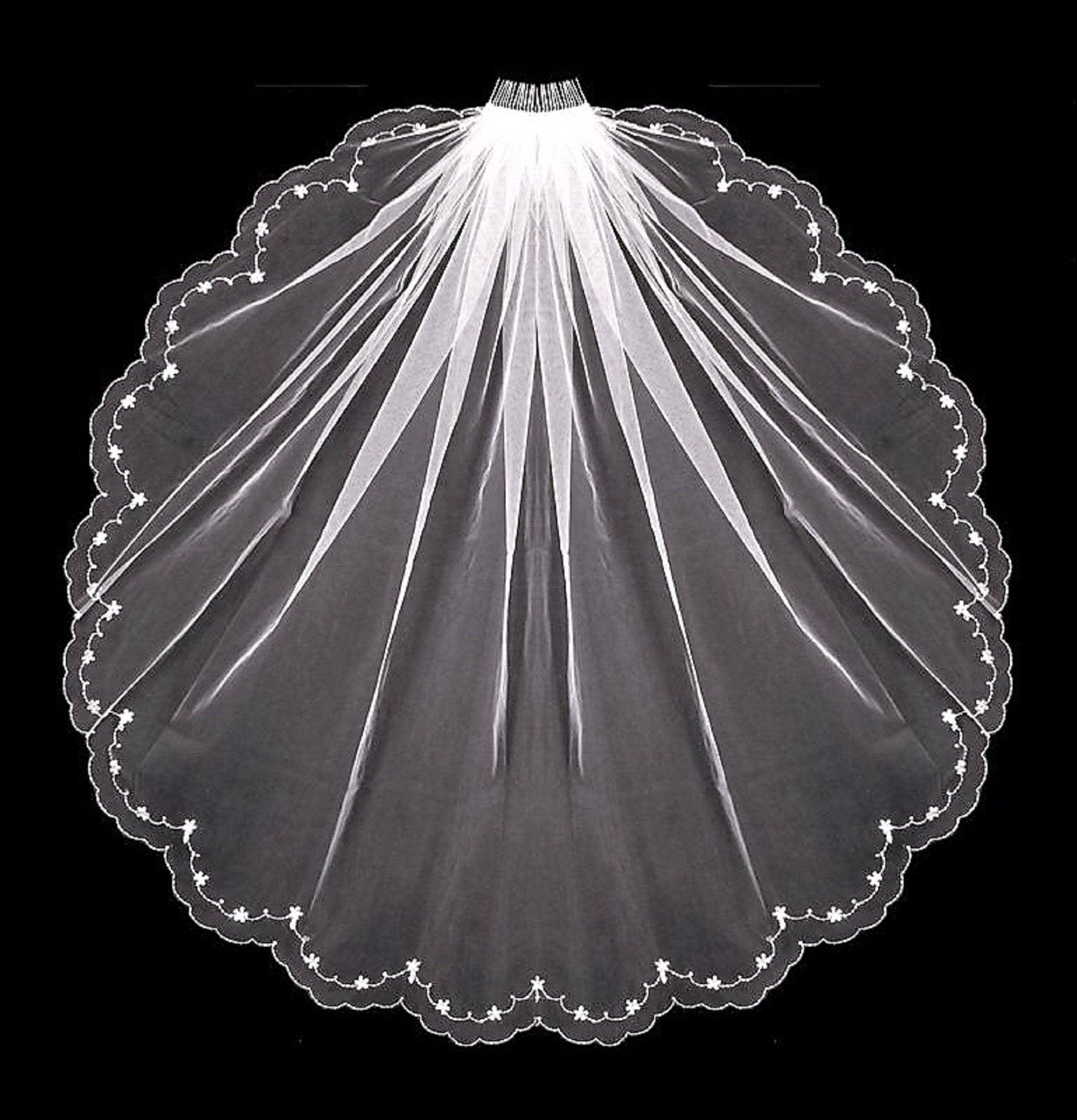 swarovski crystal bridal veils