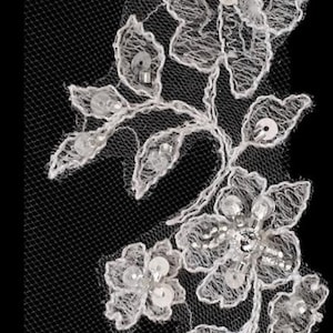 New | Wedding Veil | Cathedral Length Veil | Fingertip Length Veil | French Lace Veil | Crystal Edge Veil | Lace Edge Wedding Veil