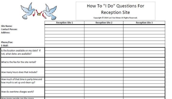 Wedding Planning, Help Picking Vendors, 109 Pages of Questions To Ask All Vendors, How To Plan A Wedding, Where To Start Planning A Wedding