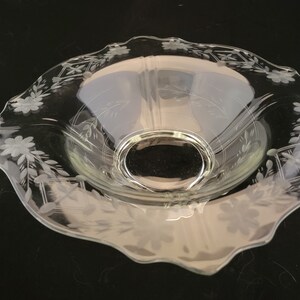 Indiana Glass Company Bowl, 1940s Glass, Collectors Glass, Vintage Glass Bowl, Vintage Candy Dish