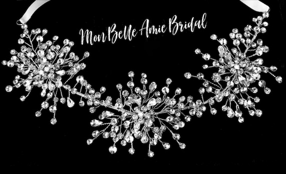 New | Rhinestone Headband | Wedding Hair Jewelry