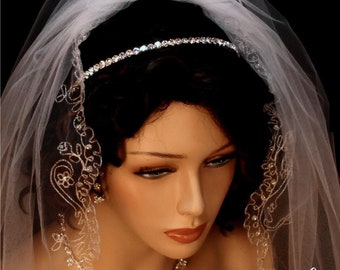 Wedding Tiara | Bridal Tiara | Childs Tiara | Rhinestone Head Band Tiara | Bridal Crystal Headband for Bride
