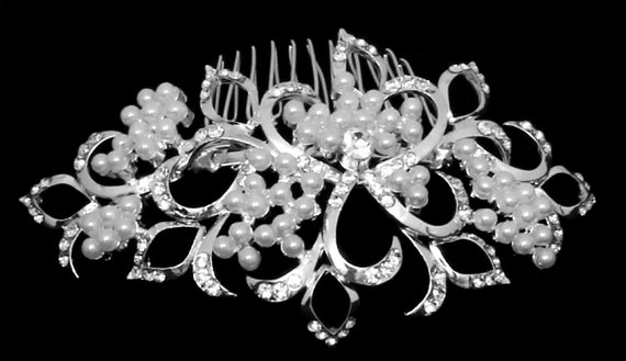 Crystal Wedding Comb |  Wedding Tiara | Crystal Hair Jewelry | Bridal Headdress