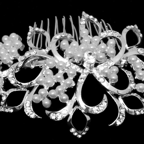 Crystal Wedding Comb |  Wedding Tiara | Crystal Hair Jewelry | Bridal Headdress