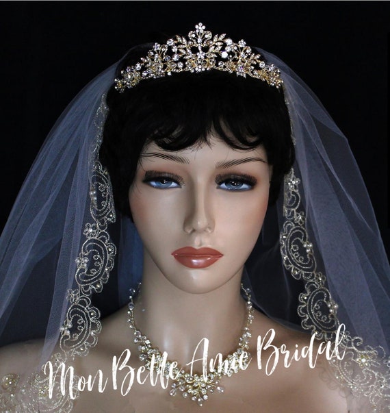 Bridal Tiara | Wedding Tiara | Silver Wedding Tiara | Gold Wedding Tiara | Floral Wedding Tiara | Bridal Crown