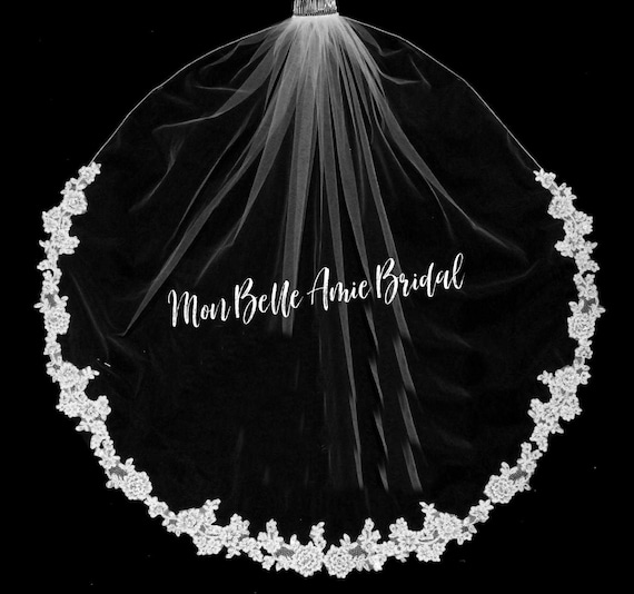 Wedding Veil | Cathedral Length Wedding Veil | Hip Length Wedding Veil