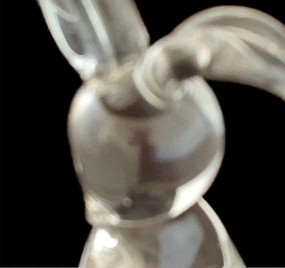 Clear Crystal Rabbit Figurine
