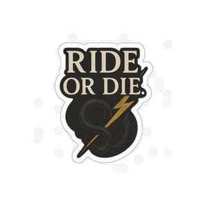 Dragon Lightning Die-Cut Stickers, Fantasy Decal, Mythical Creature Laptop Decal, Dungeons and Dragons Sticker, Magical Tail Wing Sticker