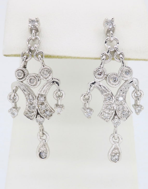 Chandelier Style Diamond Earrings