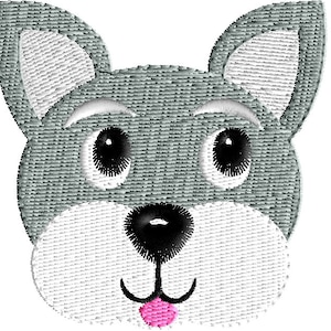 Puppy Face Embroidery Design, Puppy, Embroidery Design, Machine Embroidery, Puppy Embroidery