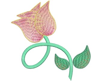 Tulip Embroidery Design, Flower Embroidery, Embroidery Design, Machine Embroidery, Embroidery, Flower, Flower Design, Instant Download