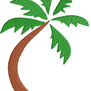 Palm Tree Embroidery Design, Instant Download, Embroidery Design