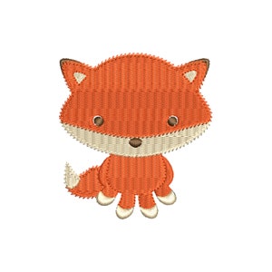Fox Embroidery Design, Machine Embroidery, Instant Download