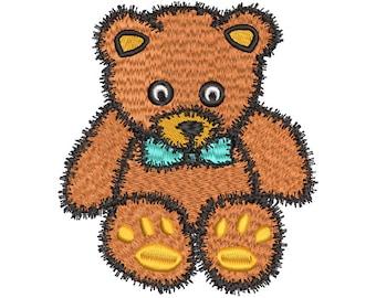 テディベアの機械刺繍デザイン、かわいい子供用刺繍デザイン、ベビー刺繍デザイン、機械刺繍デザイン、すぐにダウンロード可能