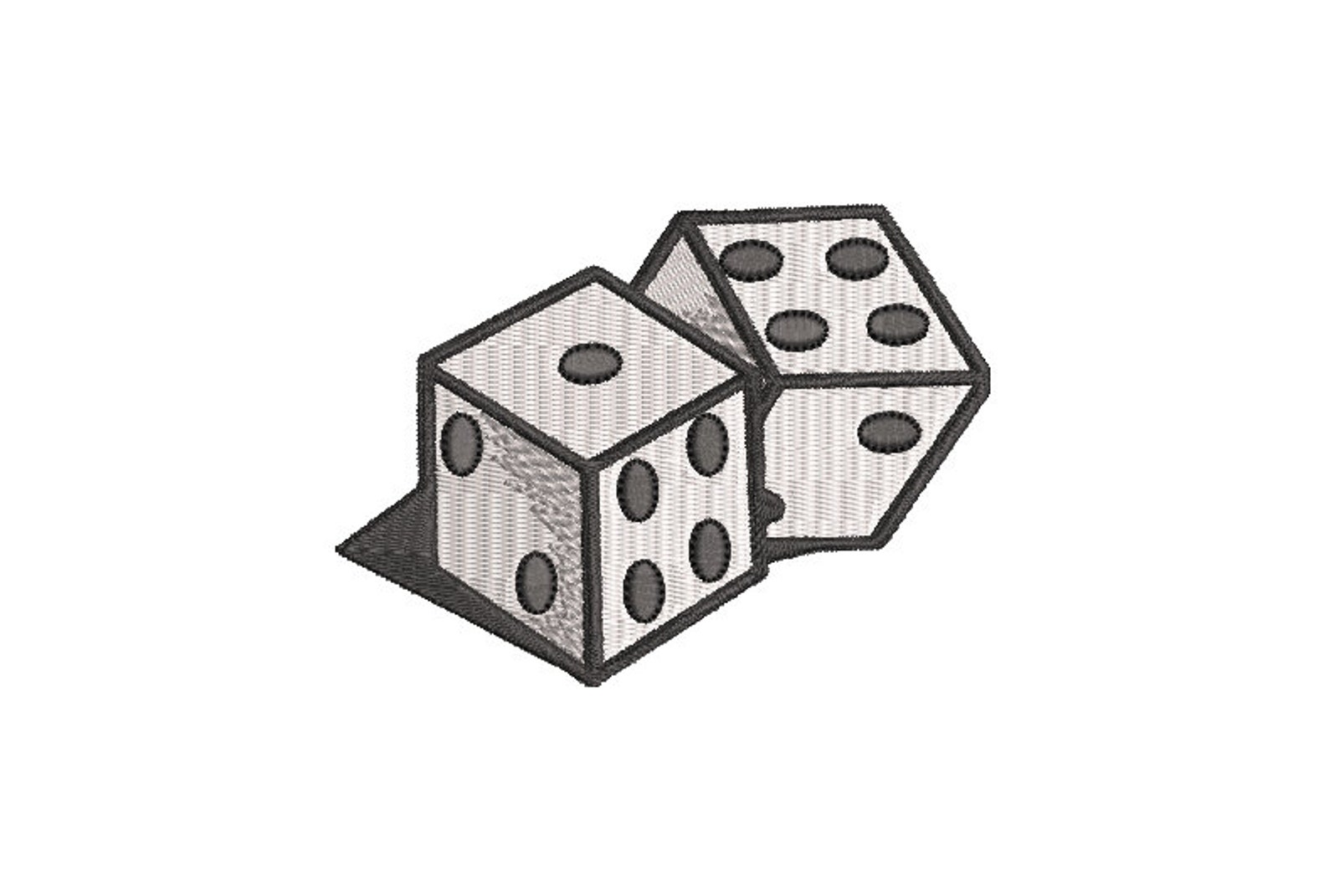 Dice Embroidery Design Machine Embroidery Embroidery Design Etsy