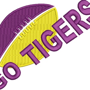 Tigers Embroidery Design, Instant Download, LSU Design, Machine Embroidery Download, Two Sizes