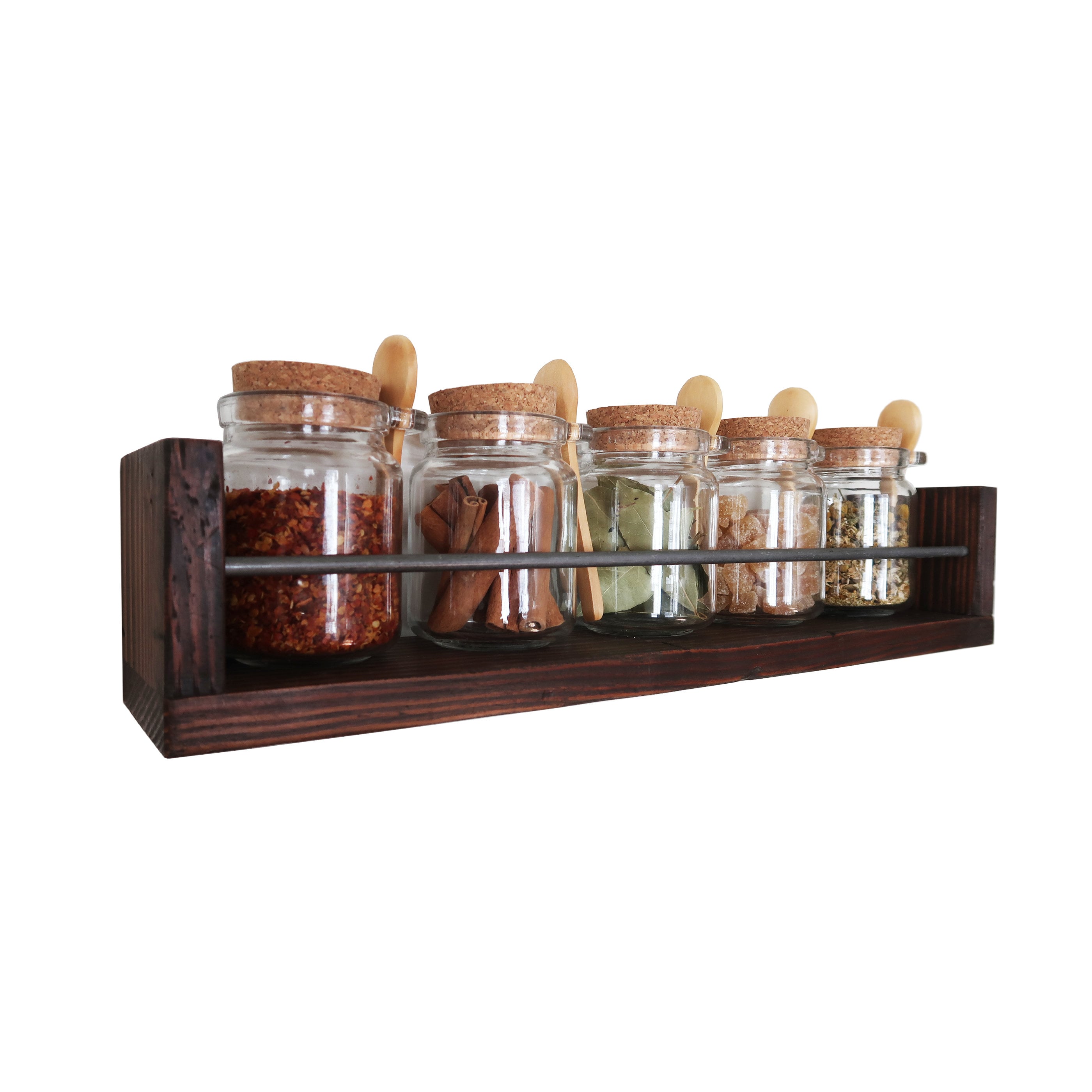 Spice Rack floating shelves wall mounted spice rack Etsy