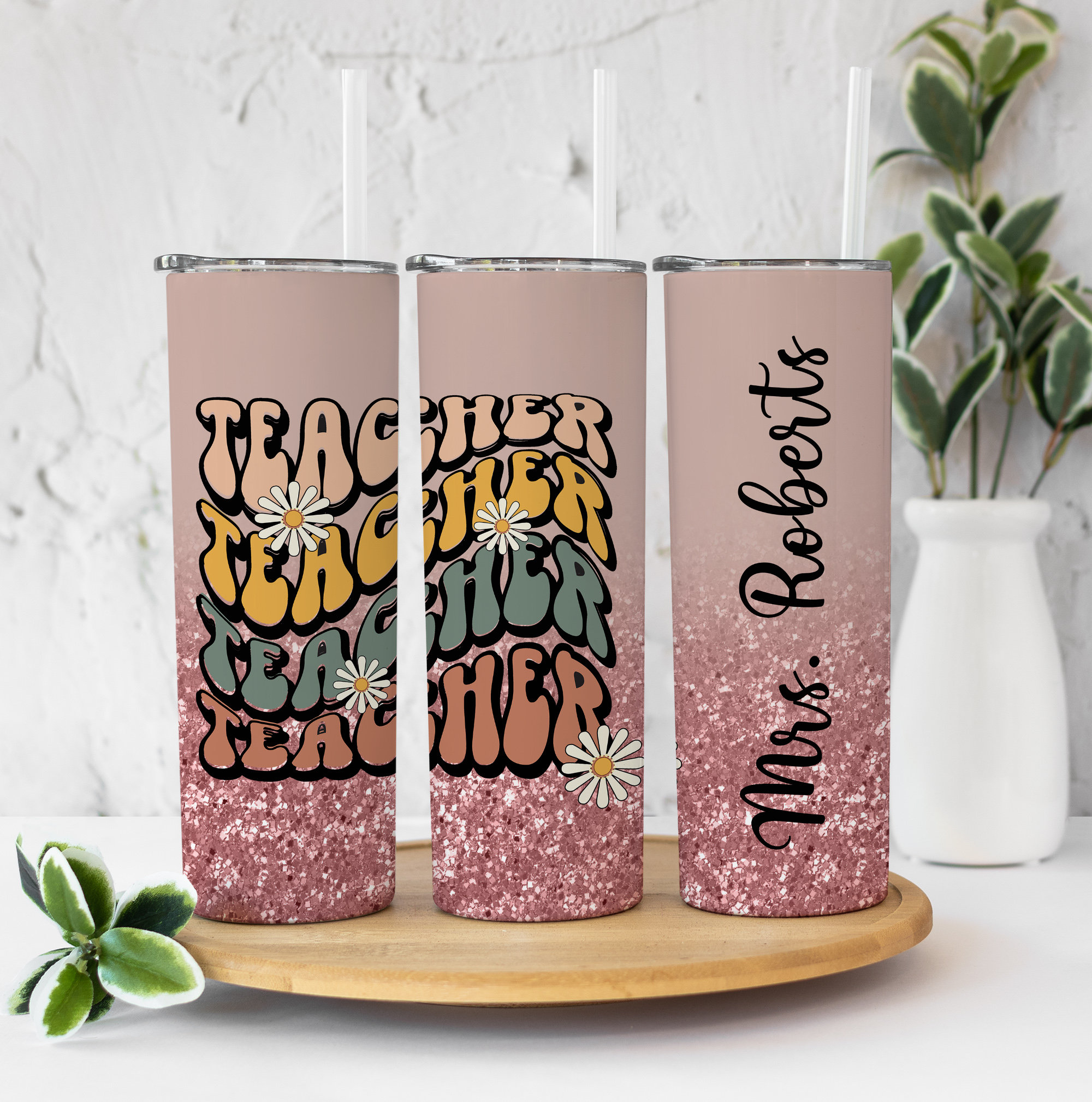 リクエスト Personalized Tumbler for Teacher, Teacher Tumbler, Elementary